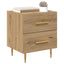 Natskab 2 pcs Artisan Egetræ 40 x 35 x 47,5 cm Konstrueret træ