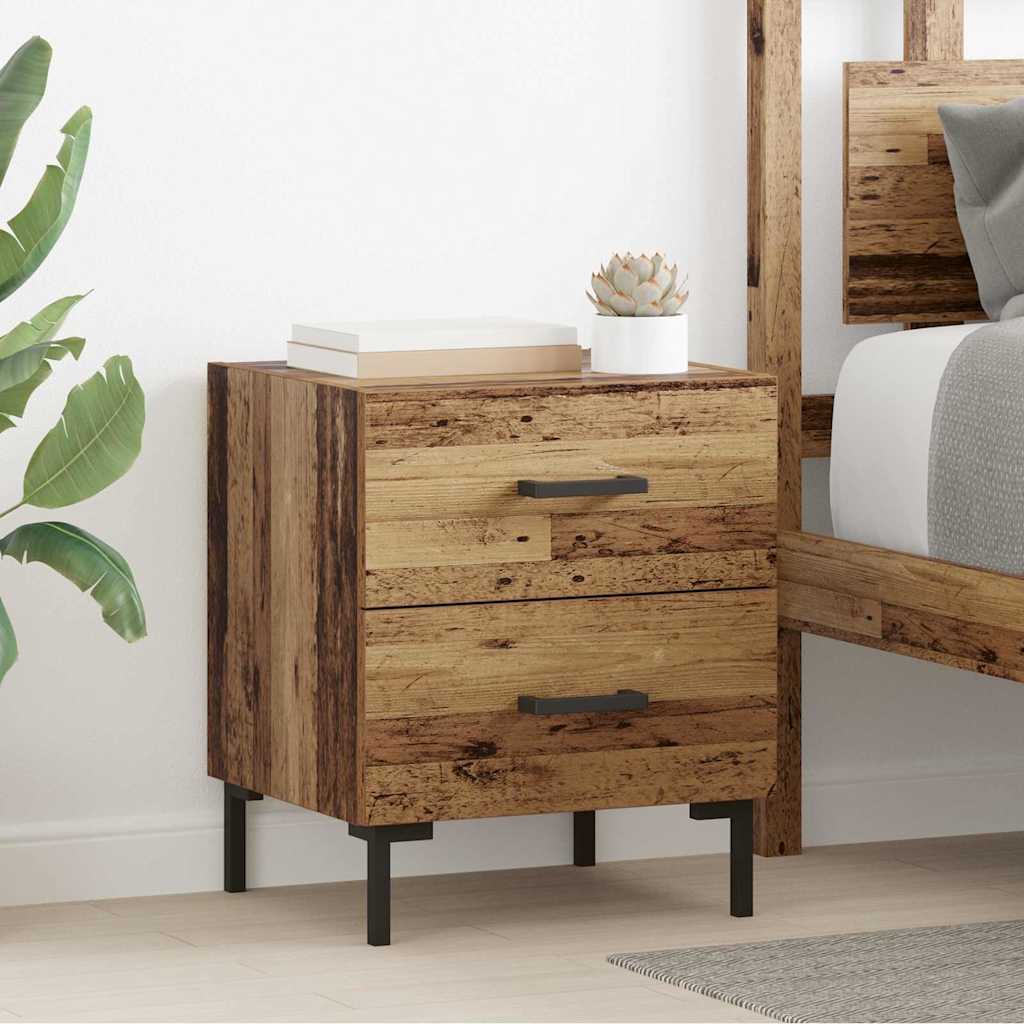 Natskab Gammelt træ 40 x 35 x 47,5 cm Konstrueret træ billede