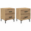 Natskab 2 pcs Artisan Egetræ 40 x 35 x 47,5 cm Konstrueret træ