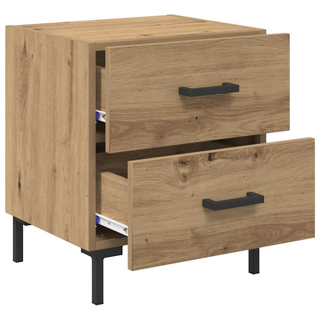 Natskab 2 pcs Artisan Egetræ 40 x 35 x 47,5 cm Konstrueret træ