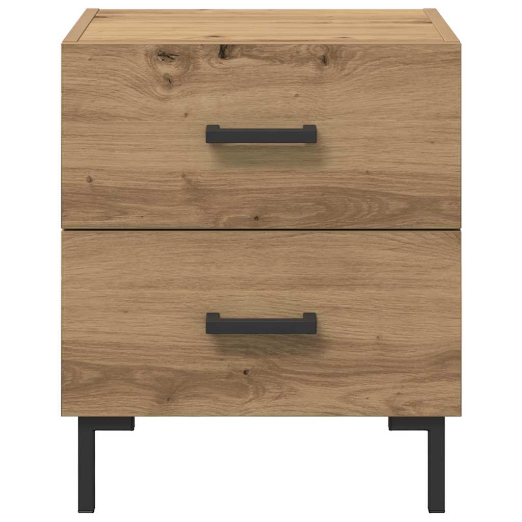 Natskab 2 pcs Artisan Egetræ 40 x 35 x 47,5 cm Konstrueret træ