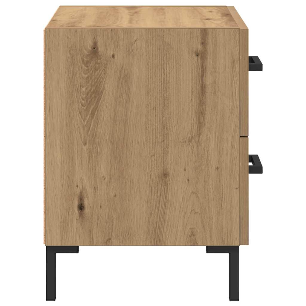 Natskab 2 pcs Artisan Egetræ 40 x 35 x 47,5 cm Konstrueret træ