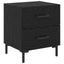 Natskab 2 pcs Sort eg 40 x 35 x 47,5 cm Konstrueret træ