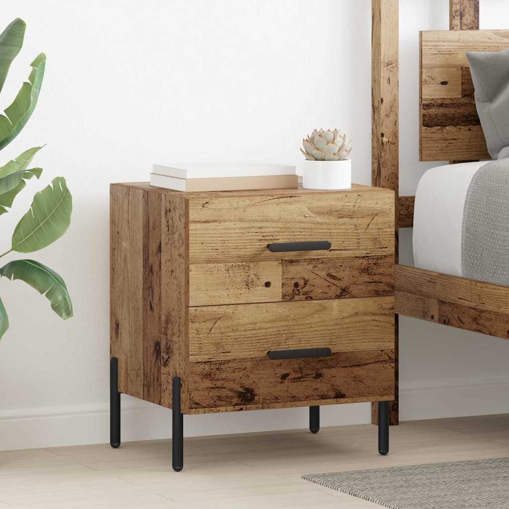 Natskab Gammelt træ 40 x 35 x 47,5 cm Konstrueret træ billede