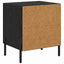 Natskab 2 pcs Sort eg 40 x 35 x 47,5 cm Konstrueret træ
