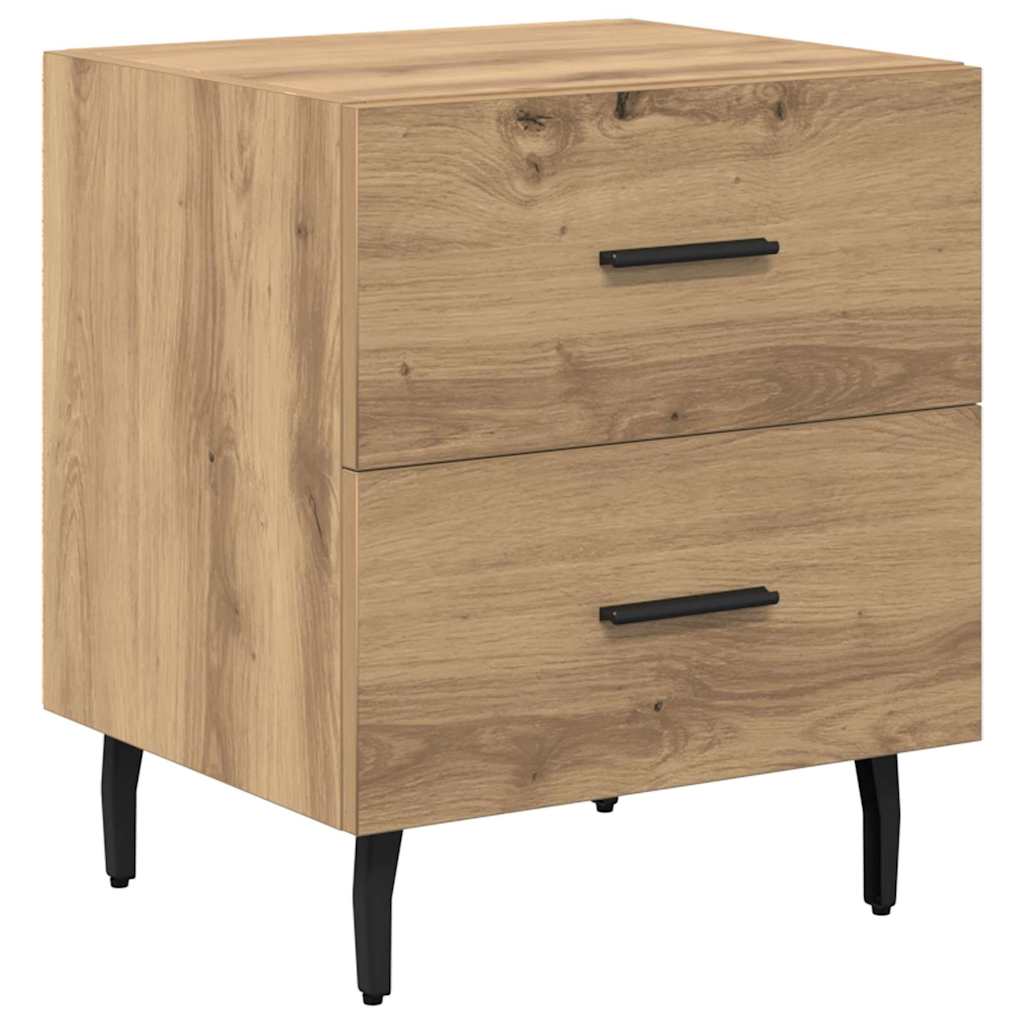 Natskab 2 pcs Artisan Egetræ 40 x 35 x 47,5 cm Konstrueret træ