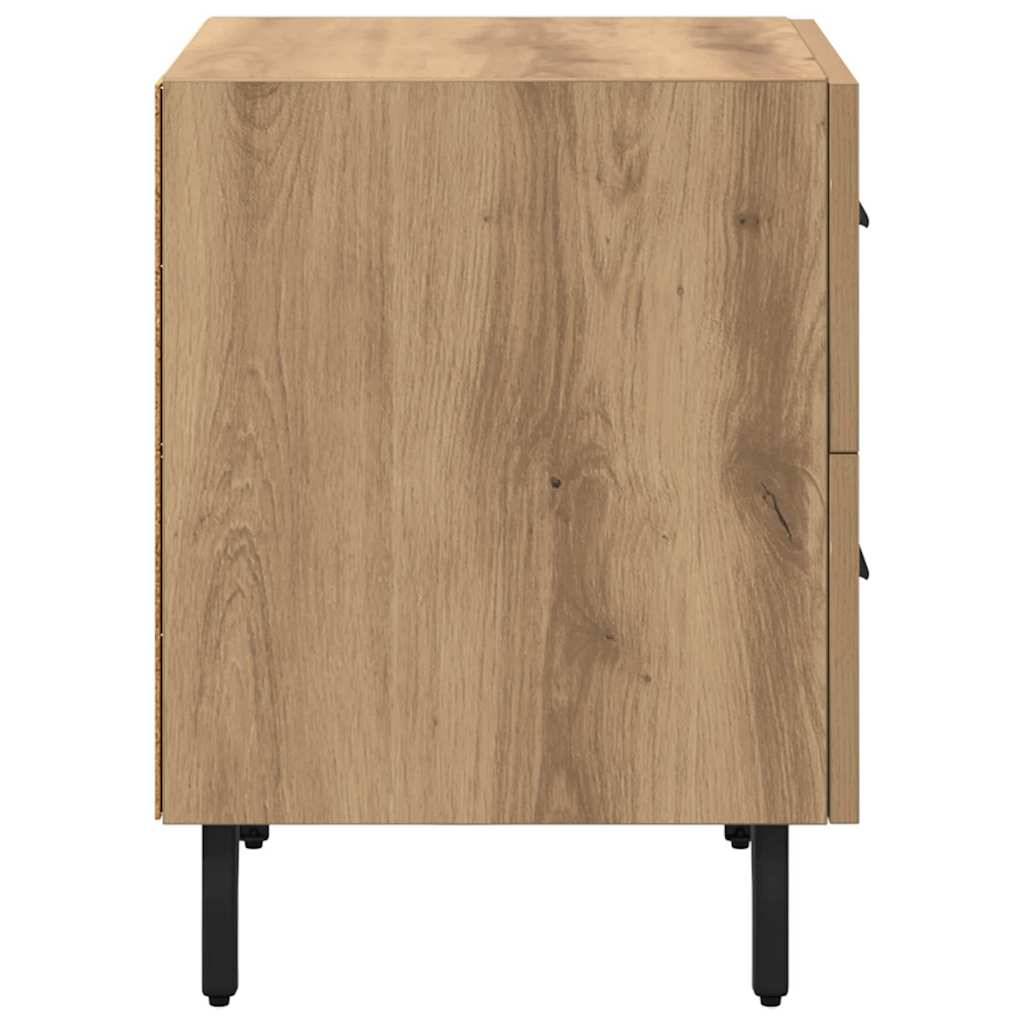 Natskab 2 pcs Artisan Egetræ 40 x 35 x 47,5 cm Konstrueret træ