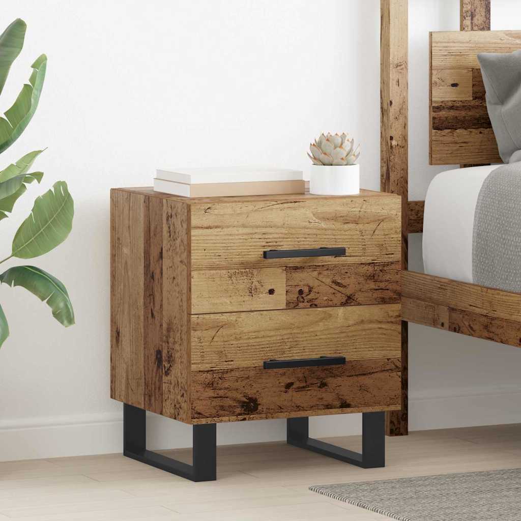Natskab Gammelt træ 40 x 35 x 47,5 cm Konstrueret træ billede