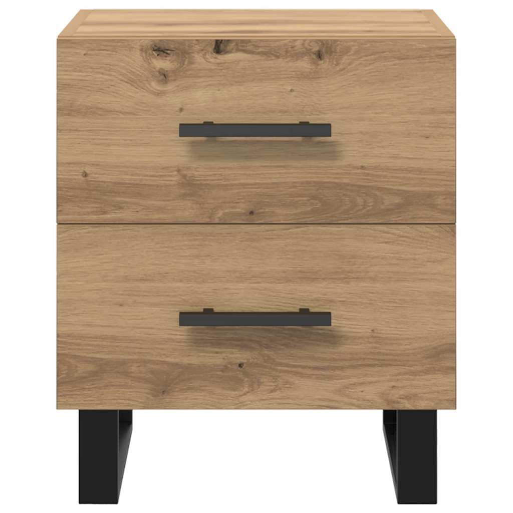 Natskab 2 pcs Artisan Egetræ 40 x 35 x 47,5 cm Konstrueret træ