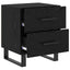Natskab 2 pcs Sort eg 40 x 35 x 47,5 cm Konstrueret træ