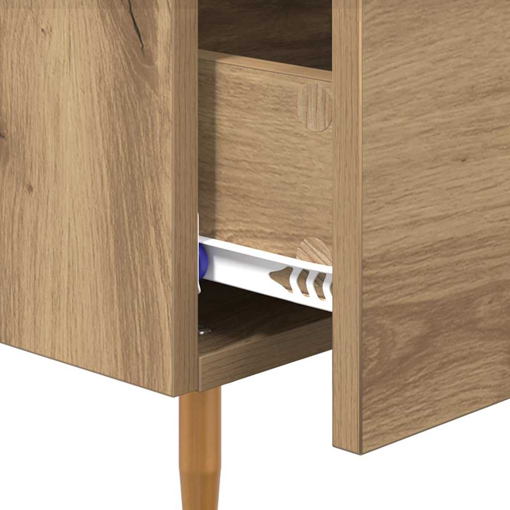 Sengebord 2 pcs Brun 40 x 35 x 47,5 cm Konstrueret træ