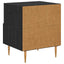 Sengebord 2 stk. Sort 40 x 35 x 47,5 cm Konstrueret træ