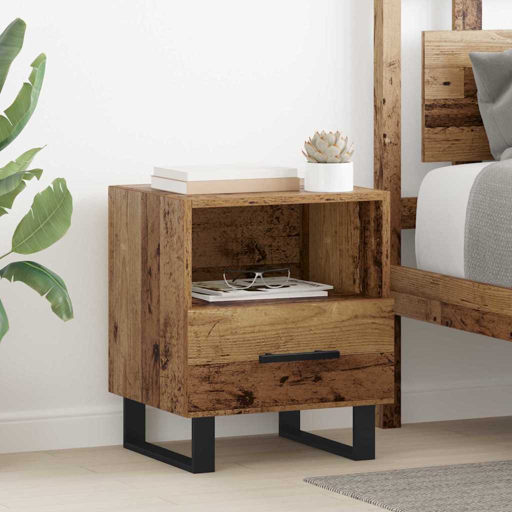 Natskab Gammelt træ 40 x 35 x 47,5 cm Konstrueret træ billede