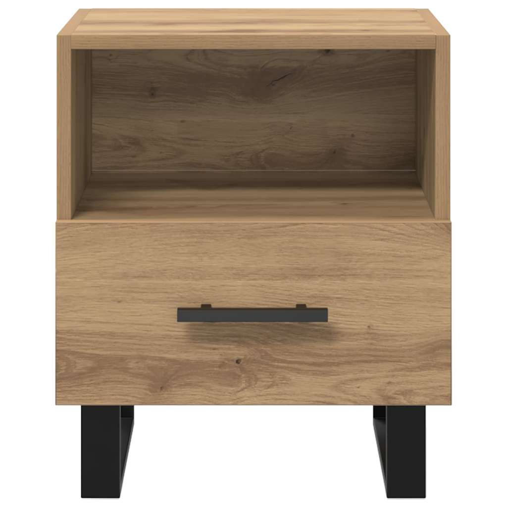 Natskab 2 pcs Artisan Egetræ 40 x 35 x 47,5 cm Konstrueret træ