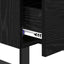 Natskab 2 pcs Sort eg 40 x 35 x 47,5 cm Konstrueret træ