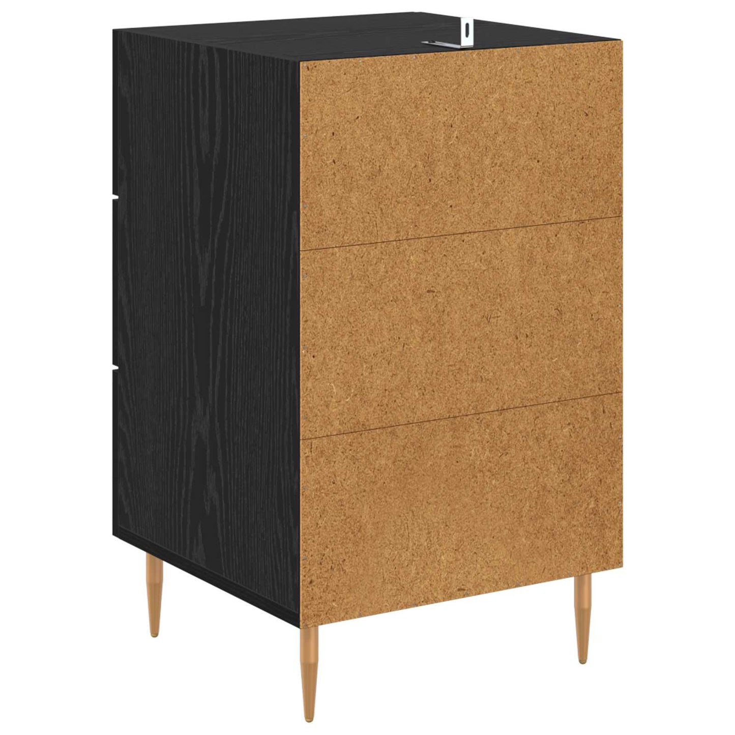 Natskab med skuffe Sort eg 40 x 40 x 66 cm Konstrueret træ