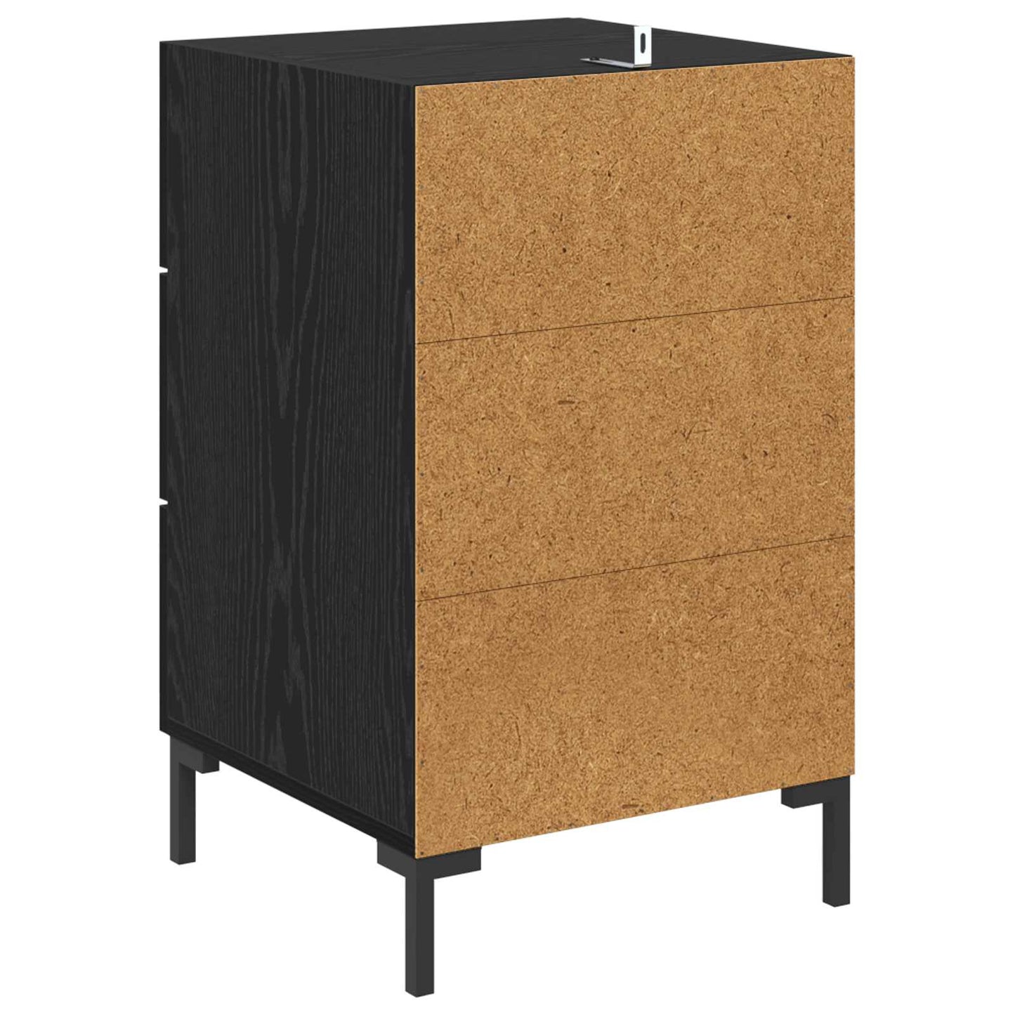 Natskab med skuffe Sort eg 40 x 40 x 66 cm Konstrueret træ