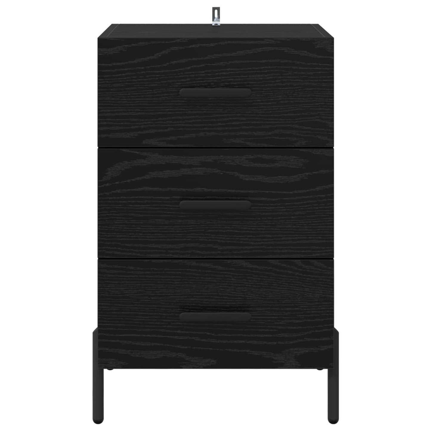Natskab med skuffe Sort eg 40 x 40 x 66 cm Konstrueret træ