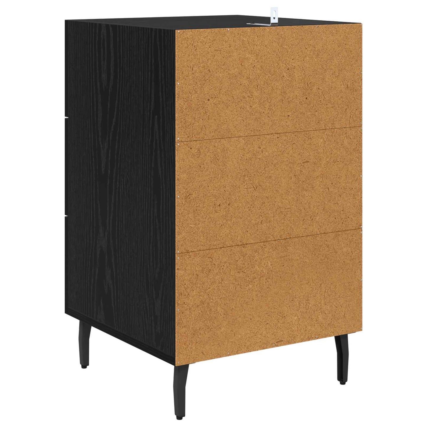 Natskab med skuffe Sort eg 40 x 40 x 66 cm Konstrueret træ