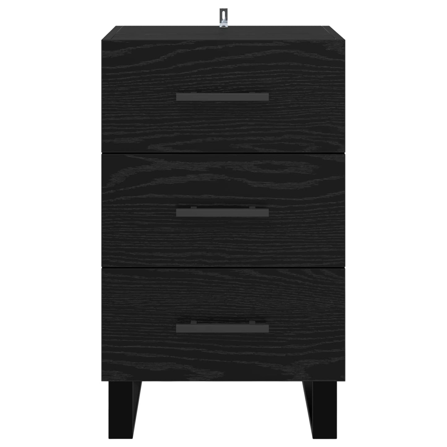 Natskab med skuffe Sort eg 40 x 40 x 66 cm Konstrueret træ