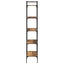 Bogreol 5 niveauer 56 x 32 x 174 cm Konstrueret træ Gammelt træ
