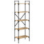 Bogreol 5 niveauer 56 x 32 x 174 cm Konstrueret træ
