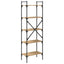 Bogreol 5 niveauer 56 x 32 x 174 cm Konstrueret træ