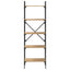 Bogreol 5 niveauer 56 x 32 x 174 cm Konstrueret træ