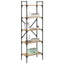 Bogreol 5 niveauer 56 x 32 x 174 cm Konstrueret træ