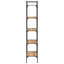 Bogreol 5 niveauer 56 x 32 x 174 cm Konstrueret træ