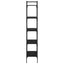 Bogreol 5 niveauer 56 x 32 x 174 cm Konstrueret træ Sort eg