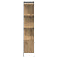Bogreol 6 niveauer 76,5 x 30 x 154,5 cm Konstrueret træ