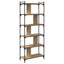 Bogreol 5 niveauer 76 x 32 x 192 cm Konstrueret træ artisan eg