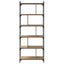 Bogreol 5 niveauer 76 x 32 x 192 cm Konstrueret træ artisan eg