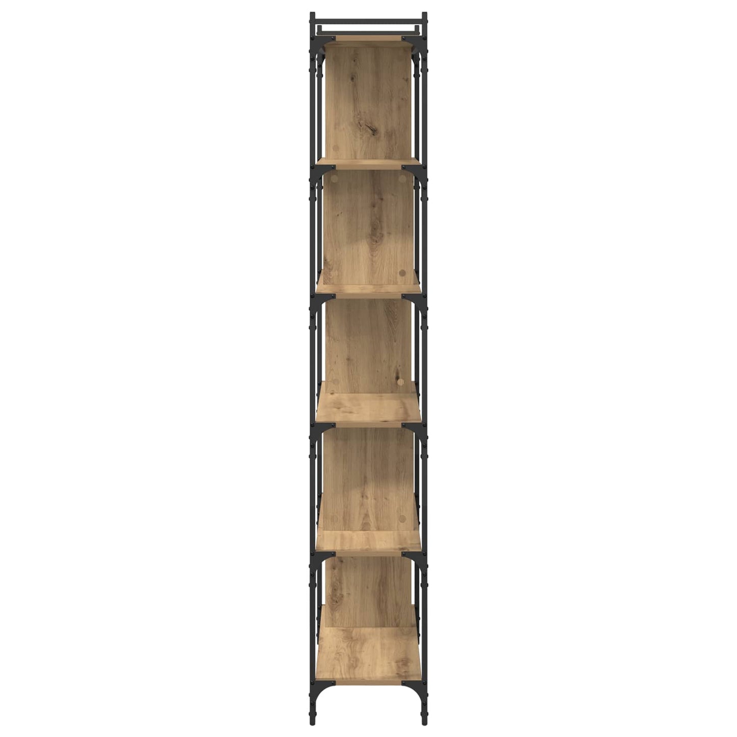 Bogreol 5 niveauer 76 x 32 x 192 cm Konstrueret træ artisan eg