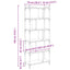 Bogreol 5 niveauer 76 x 32 x 192 cm Konstrueret træ artisan eg