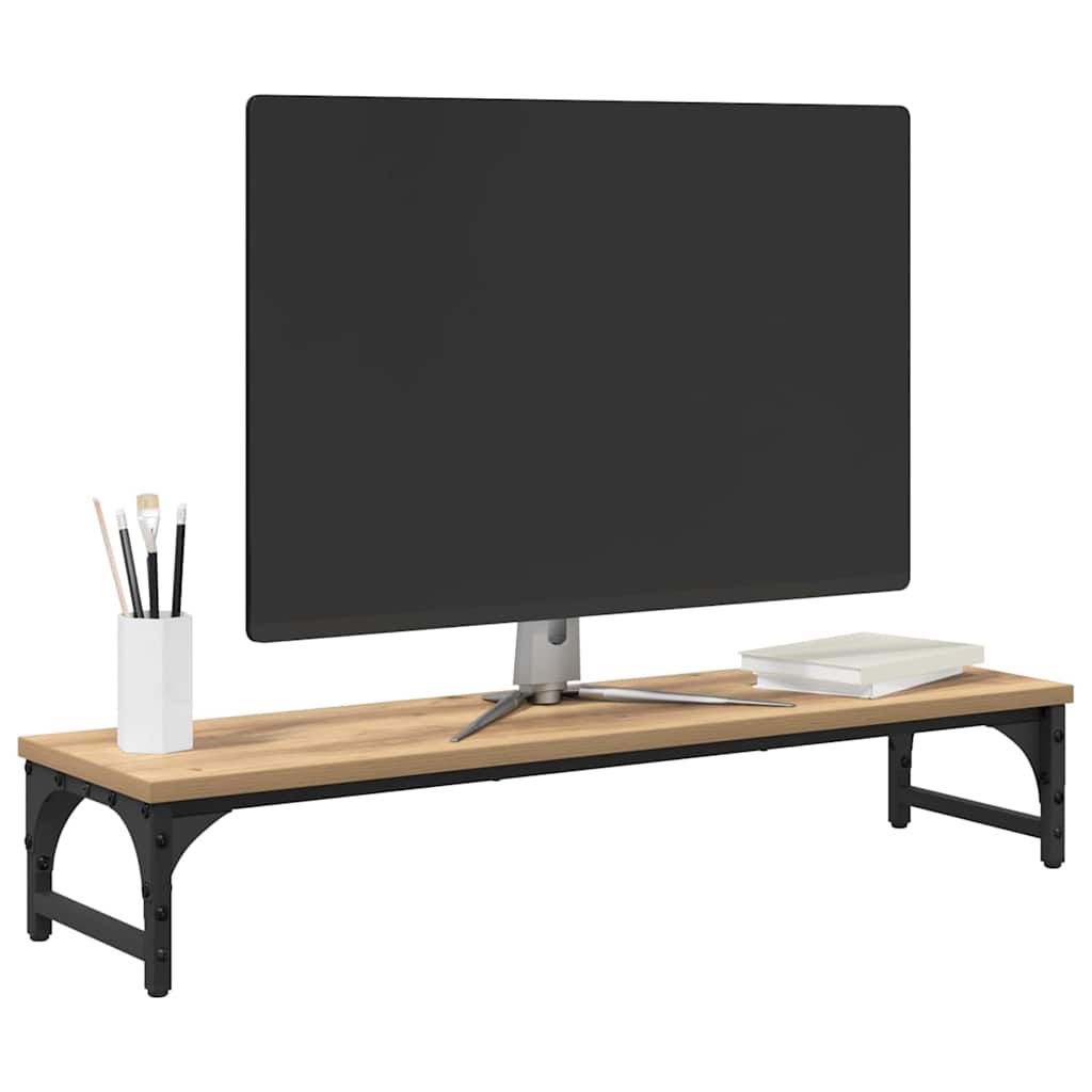 Monitor Stativ Artisan Egetræ 85 x 23 x 15,5 cm Konstrueret træ