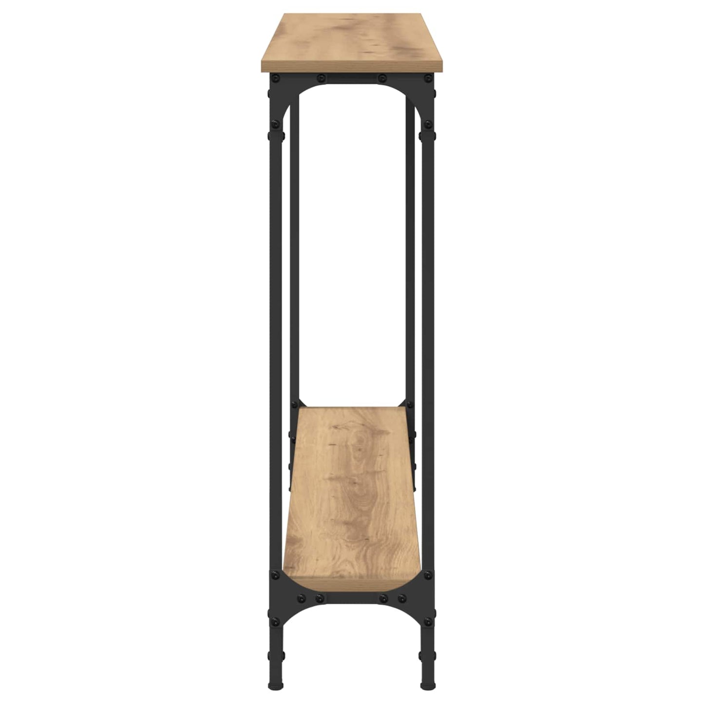 Konsolbord Artisan Egetræ 100 x 22,5 x 75 cm Konstrueret træ