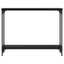 Konsolbord med hylde Sort eg 100 x 22,5 x 75 cm Konstrueret træ