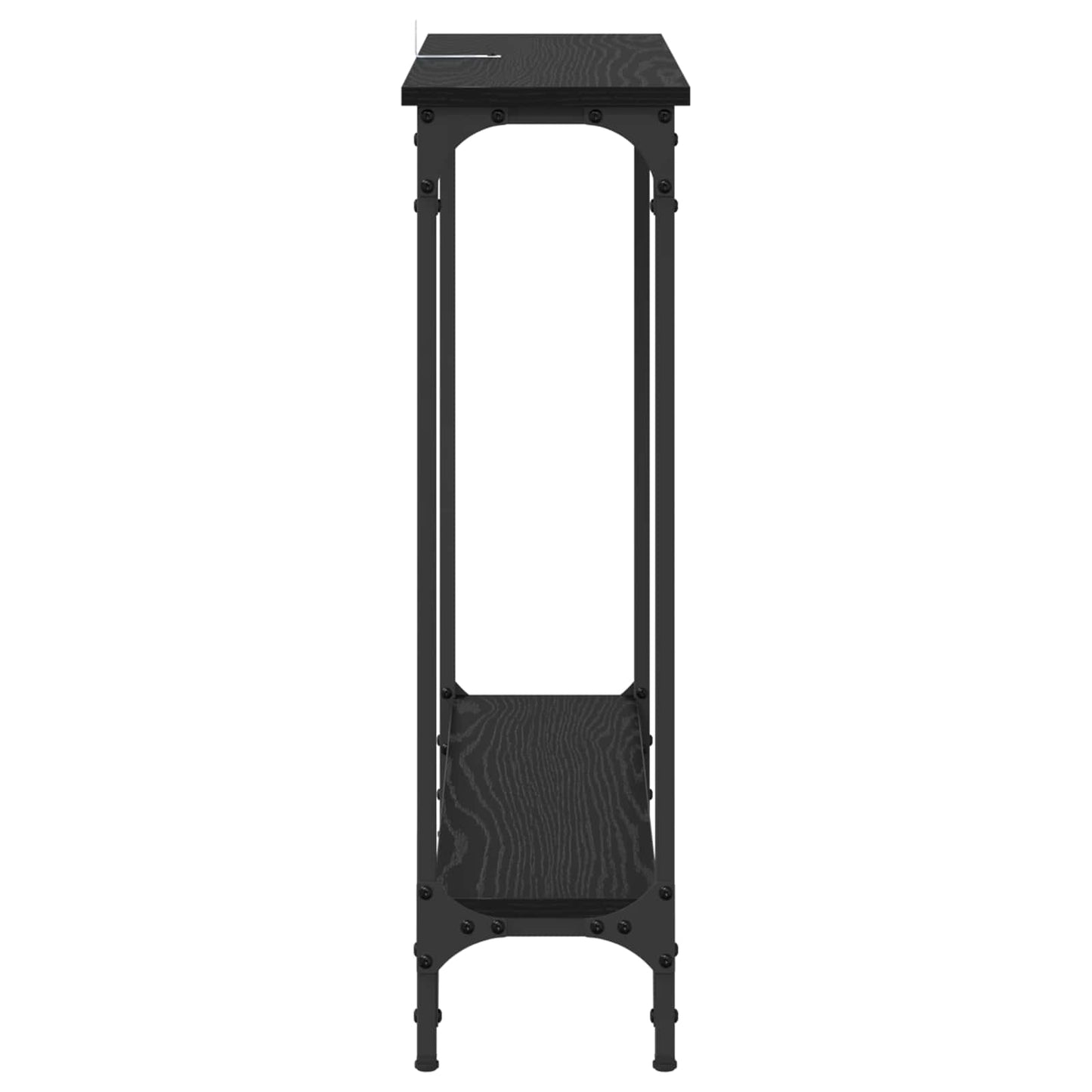 Konsolbord Sort eg 75 x 22,5 x 75 cm Konstrueret træ