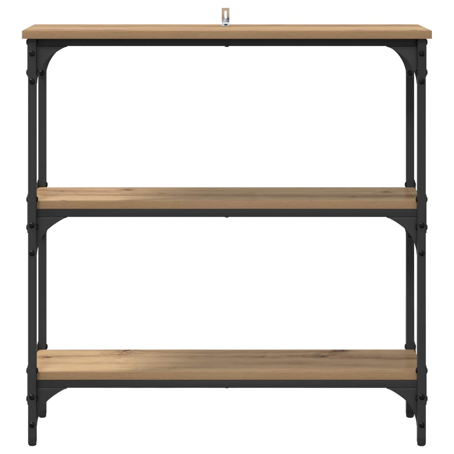 Konsolbord Artisan Egetræ 75 x 22,5 x 75 cm Konstrueret træ