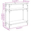 Konsolbord Artisan Egetræ 75 x 29 x 75 cm Konstrueret træ