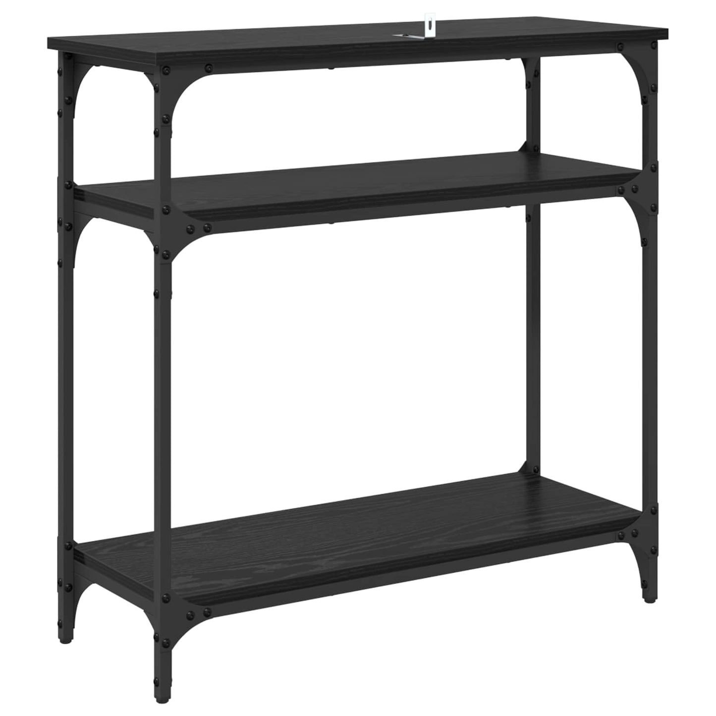 Konsolbord Sort eg 75 x 29 x 75 cm Konstrueret træ