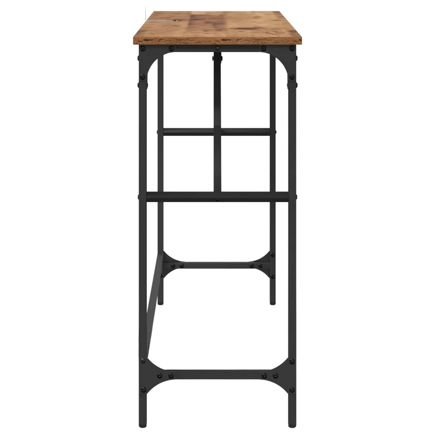 Konsolbord Gammelt træ 100 x 32 x 75 cm Konstrueret træ