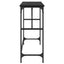 Konsolbord Sort eg 100 x 32 x 75 cm Konstrueret træ