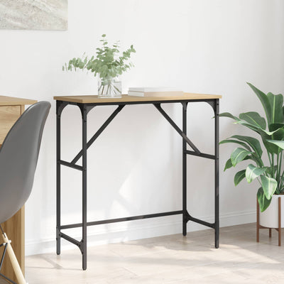 Konsolbord Artisan Egetræ 75 x 32 x 75 cm Konstrueret træ
