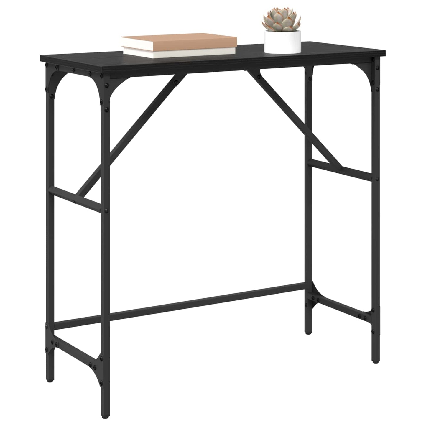 Konsolbord Sort eg 75 x 32 x 75 cm Konstrueret træ