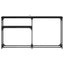 Konsolbord Sort eg 146 x 22.5 x 75 cm Konstrueret træ