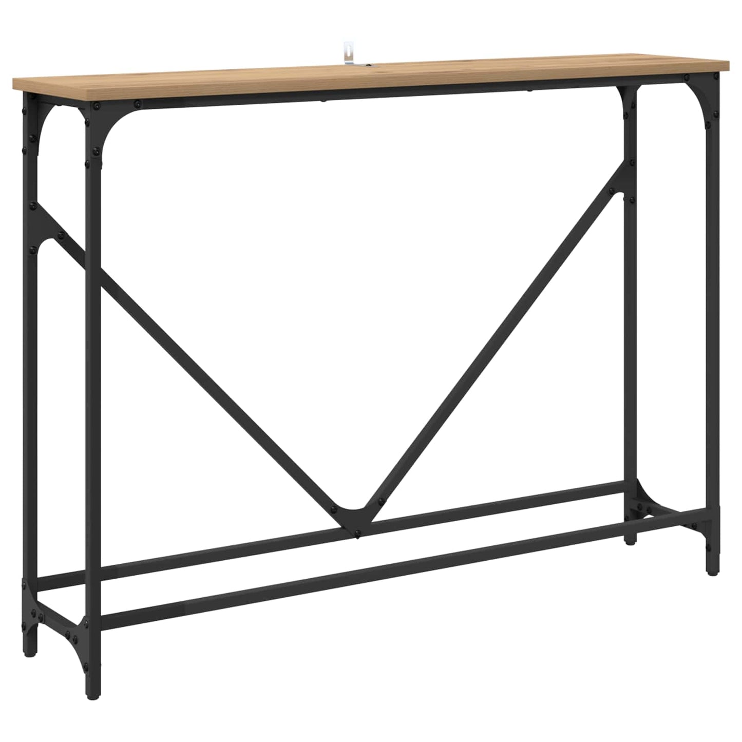 Konsolbord Artisan Egetræ 102 x 23 x 75 cm Konstrueret træ