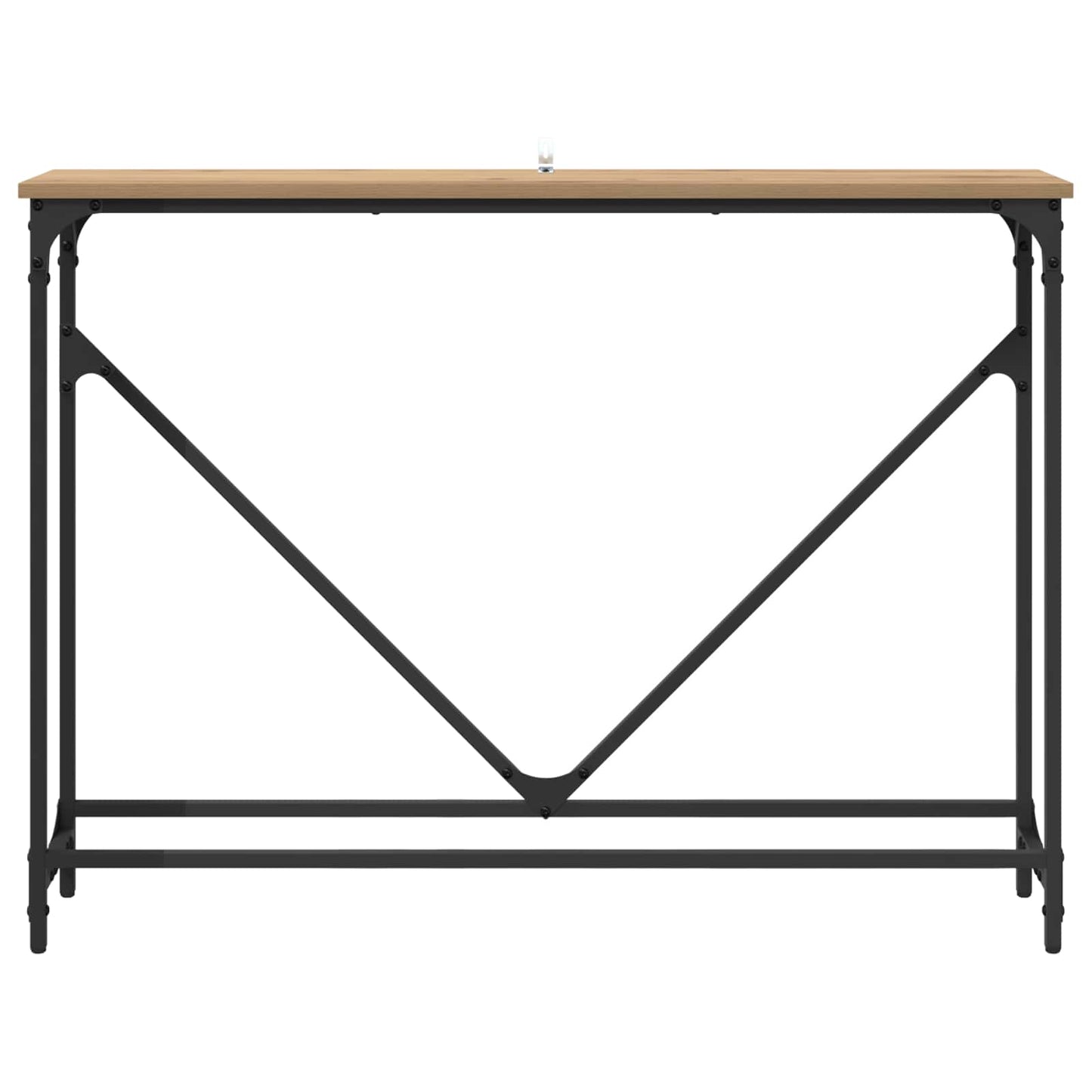 Konsolbord Artisan Egetræ 102 x 23 x 75 cm Konstrueret træ